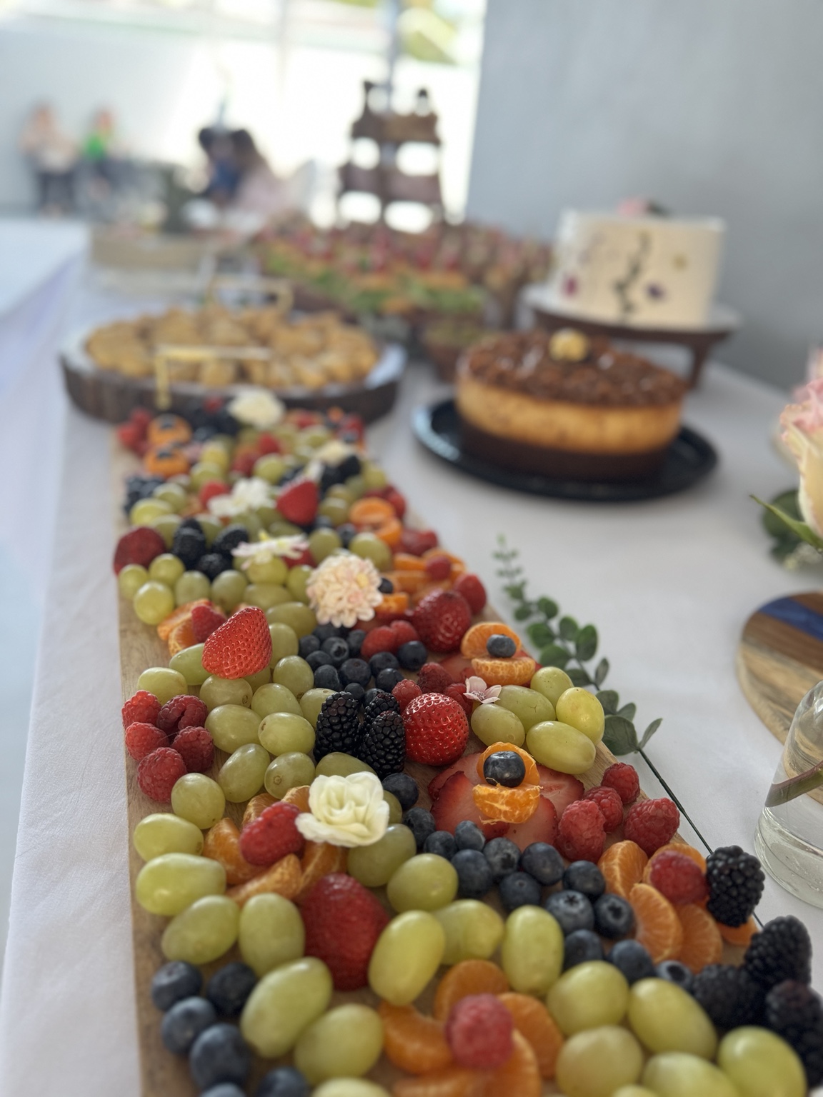 Fruit and charcuterie display for a special event